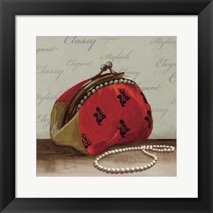 Framed Red Bag Print