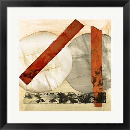 Framed Abstract Textures I Print