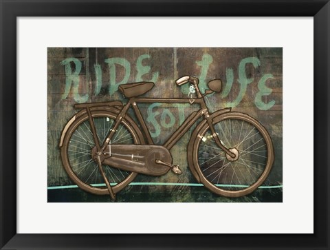 Framed Ride for Life Print