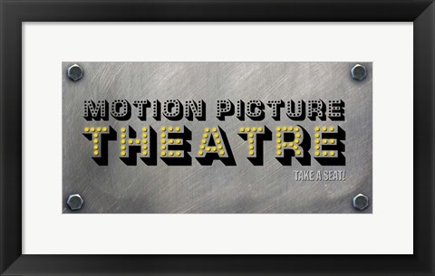 Framed Motion Picture Theatre Print