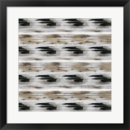 Framed Grey Tribal II Print