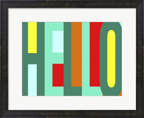 Framed Hello Print