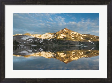 Framed South Sister Reflection I Print