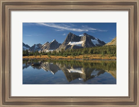 Framed Amethyst Lake Reflection Print