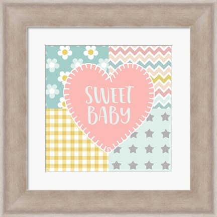 Framed Baby Quilt I Sweet Baby Print