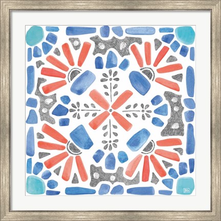 Framed Coastal Sea Life IX Print