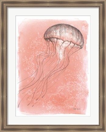 Framed Coastal Sea Life IV Print