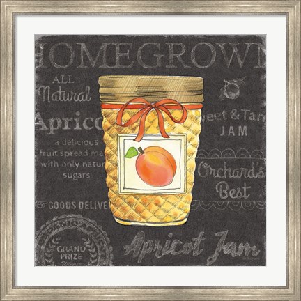 Framed Canning Kitchen IV black Print