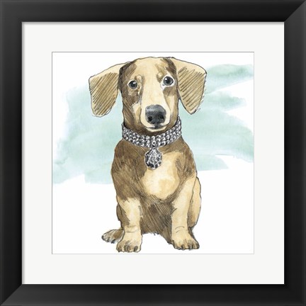 Framed Glamour Pups IX Print