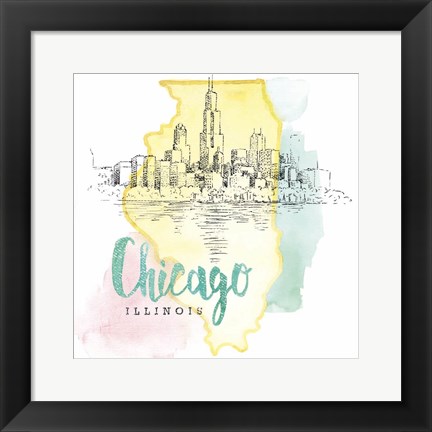 Framed US Cities VI Print