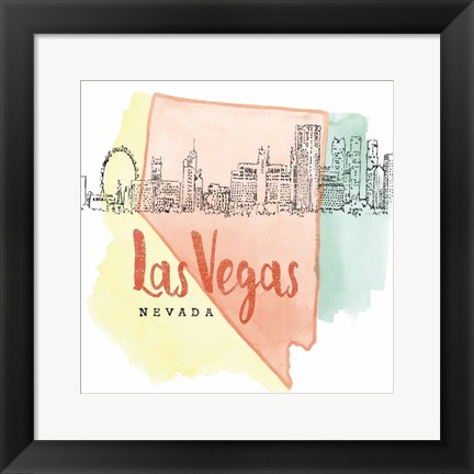 Framed US Cities VII Print