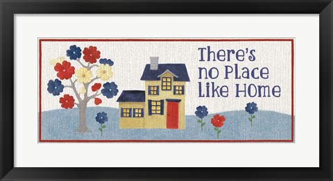 Framed No Place Like Home v1 Print