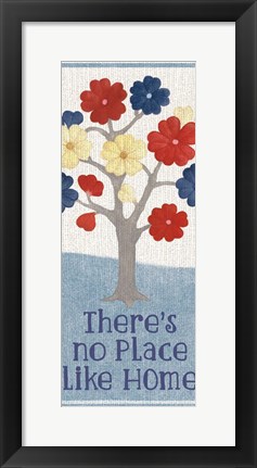 Framed No Place Like Home Panel Print