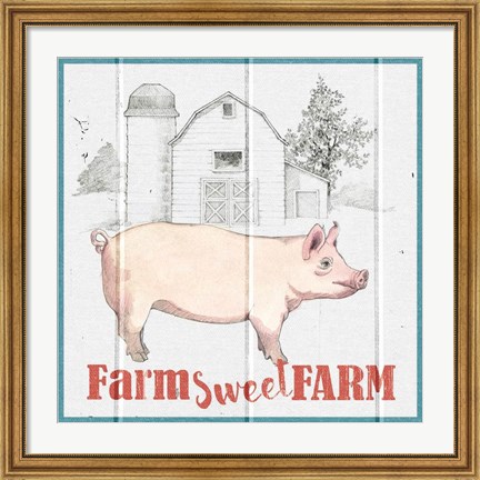 Framed Farm To Table III Print