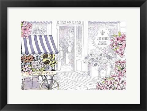 Framed Streets of Paris III Print