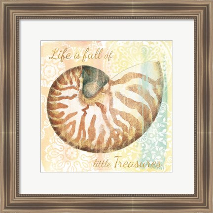 Framed Golden Treasures Inspiration IV Print