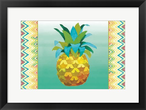 Framed Island Time Pineapples III Print