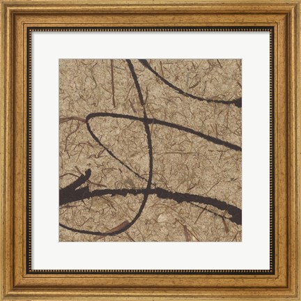 Framed Contemporary Scroll Square III Print