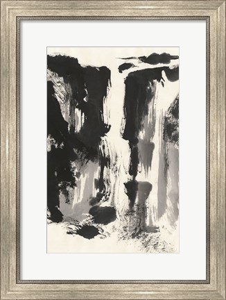 Framed Sumi Waterfall View IV Print