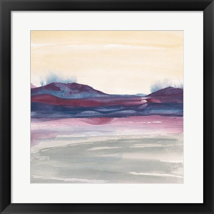 Framed Purple Rock Dawn I Print