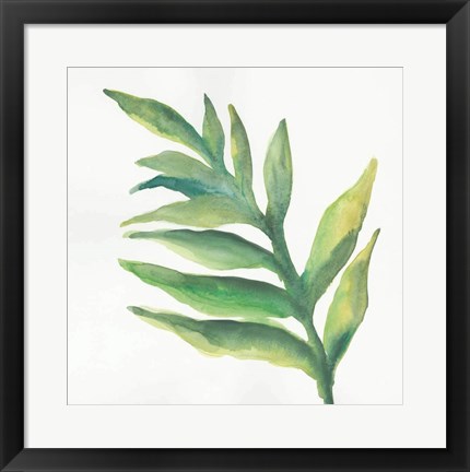 Framed Tropical Palm I Print