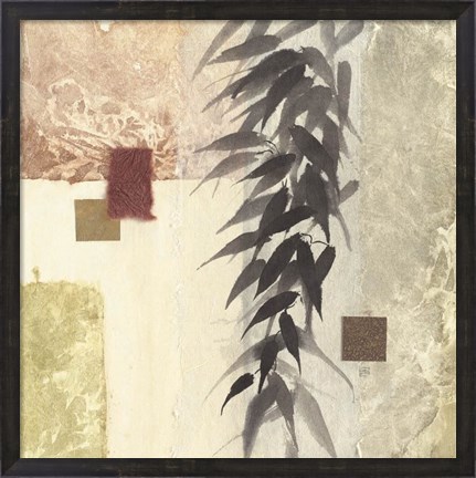 Framed Textured Bamboo II Print