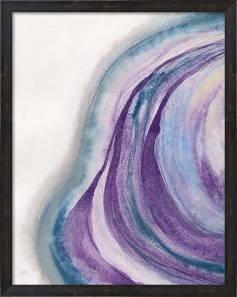 Framed Watercolor Geode I Print