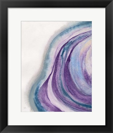 Framed Watercolor Geode I Print