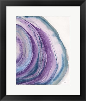 Framed Watercolor Geode II Print