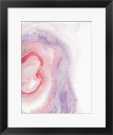 Framed Watercolor Geode VIII Print