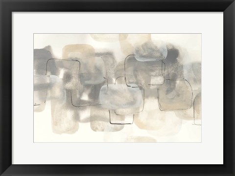 Framed Neutral Stacking III Print