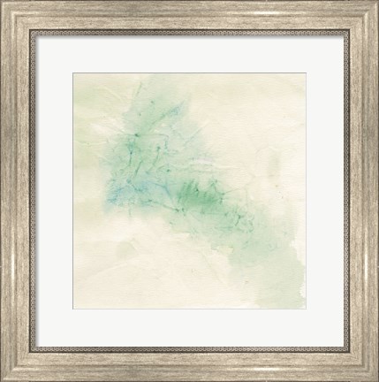 Framed Crinkle Green Print