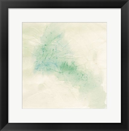 Framed Crinkle Green Print