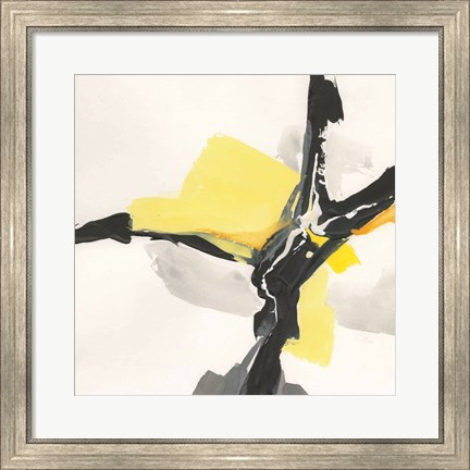 Framed Creamy Yellow III Print