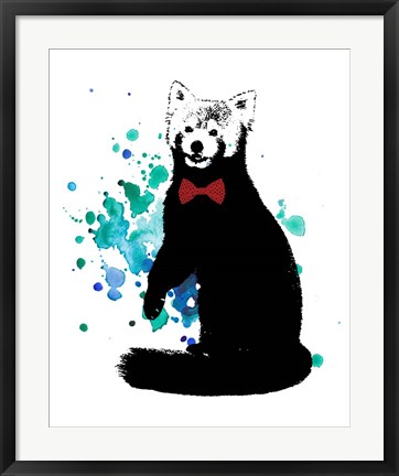 Framed Dapper Red Panda Print