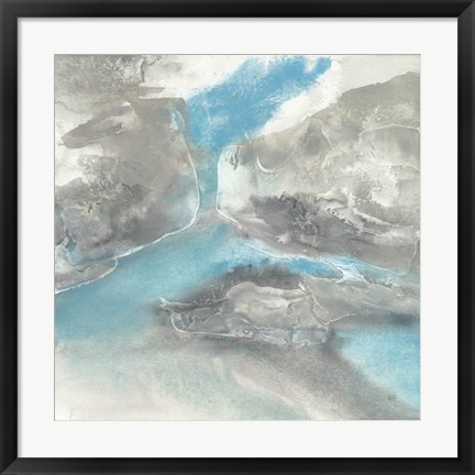 Framed Blue Tones II Print