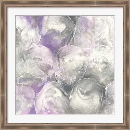 Framed Amethyst Circles II Print