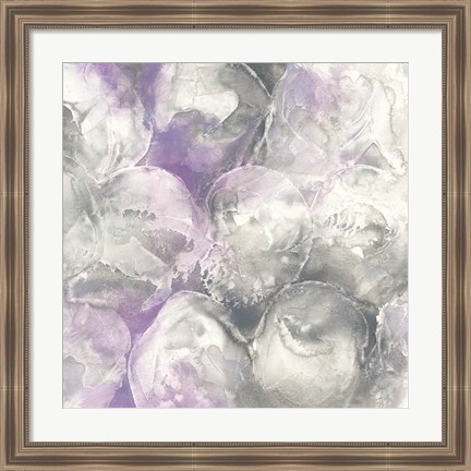 Framed Amethyst Circles II Print