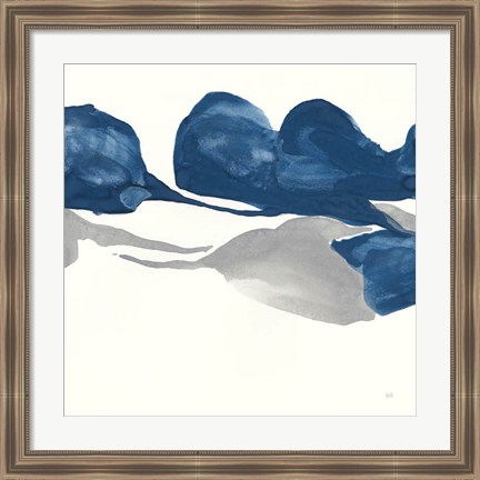 Framed Sapphire and Gray II Print