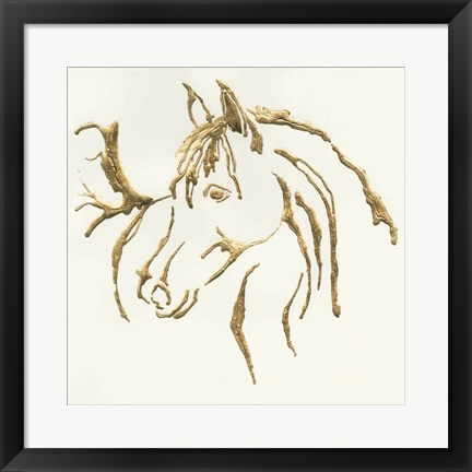 Framed Gilded Mare Print