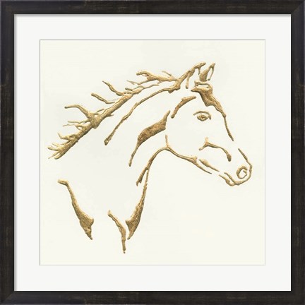 Framed Gilded Filly Print