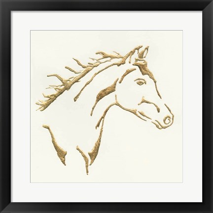 Framed Gilded Filly Print