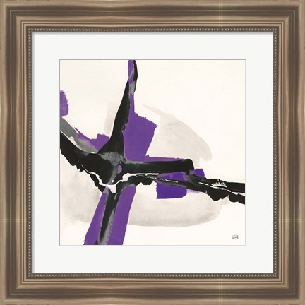 Framed Creamy Amethyst I Print