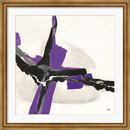 Framed Creamy Amethyst I Print