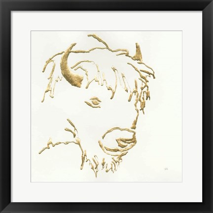 Framed Gilded Buffalo Print