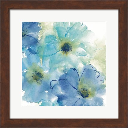 Framed Seashell Cosmos II White Print