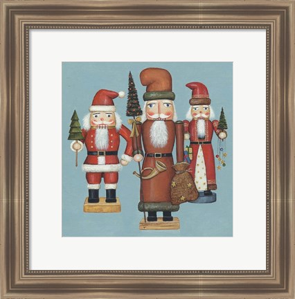 Framed Santa Nutcrackers Print