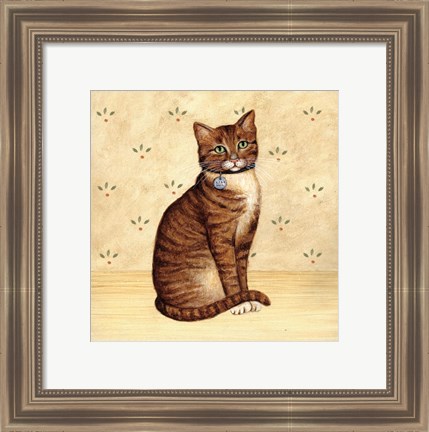 Framed Country Kitty IV Print