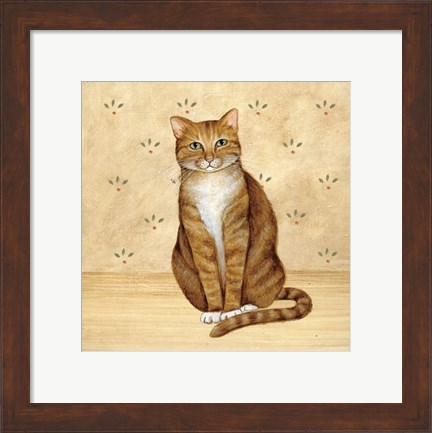 Framed Country Kitty II Print