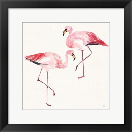 Framed Tropical Fun Bird V Print